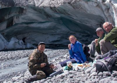 Lunch close to the glacier